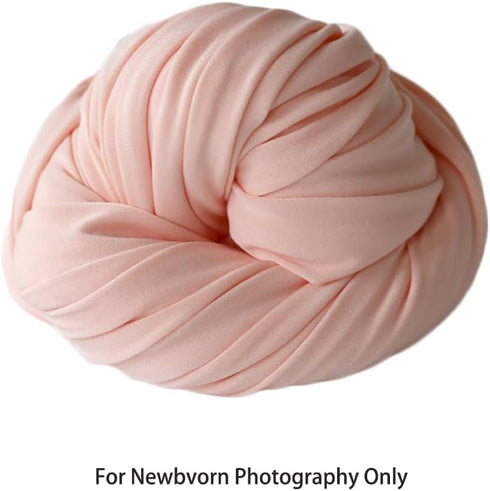 Zeroest Newborn Photography Stretch Wrap Boy Girl Baby Wraps Photography Props Baby Photo Prop Stretch Blanket for Baby (Light Orange)...